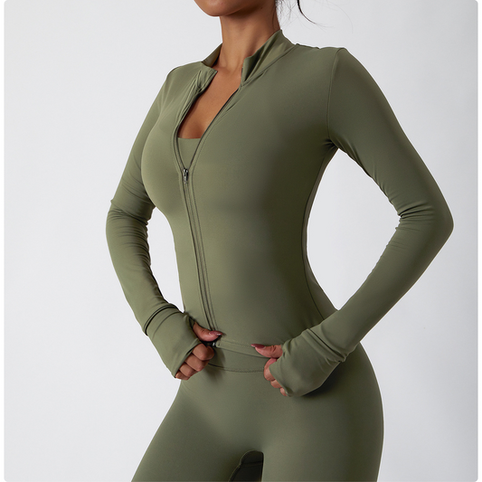 Sportvest dames lange mouw