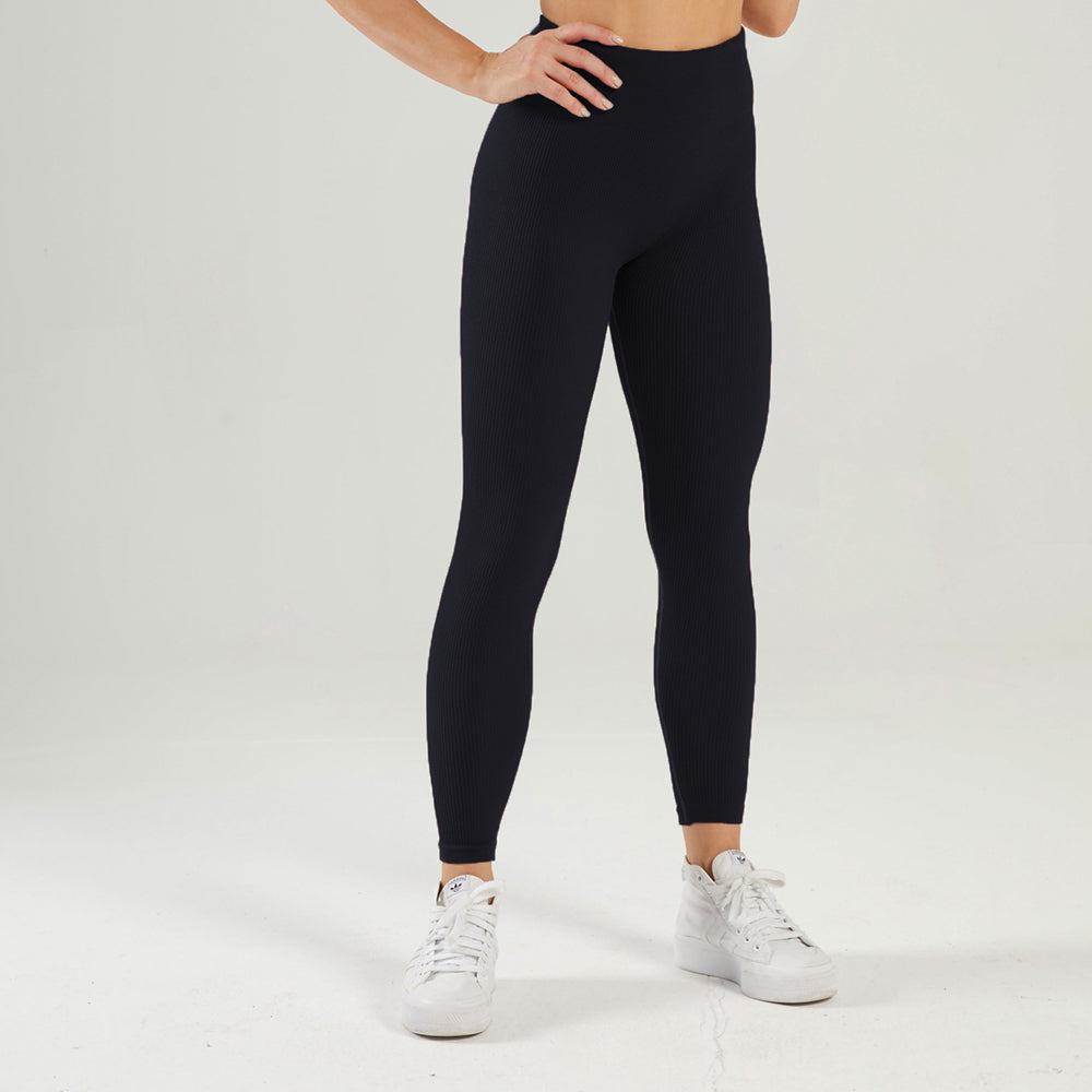 Rib sportlegging high waist